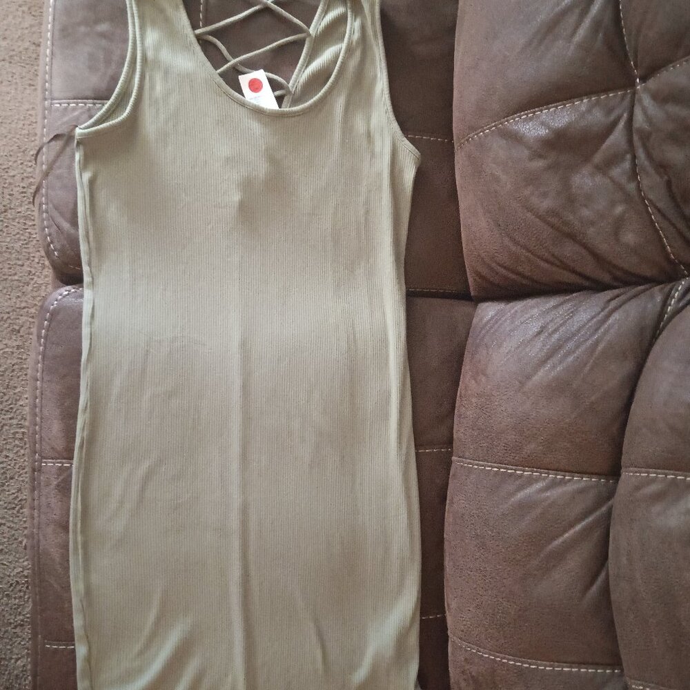 Women's Plus Size 3X Body Dress NEW!! Olive Color